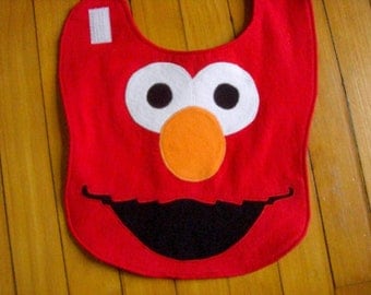 Elmo Sesame Street Waterproof Baby Bib Made to Order