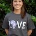 LOVE Africa T-shirt: Large Purple
