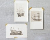 1920s Ship Model Plate (3 plates)