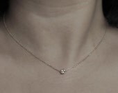 swarovsky rhinestone beads gold chain necklace - delicate jewelry for bridal or eveyday