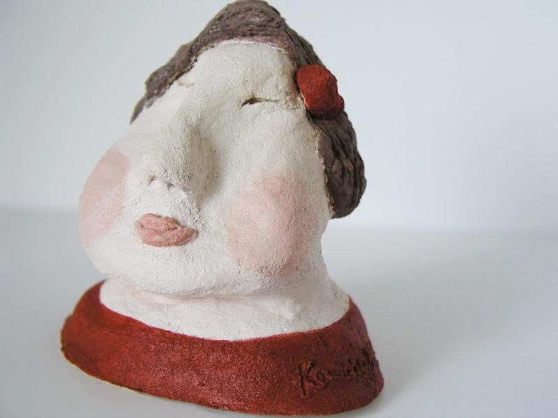 Woman bust sculpture  decorative art  home decor modelling material - Lucrecia