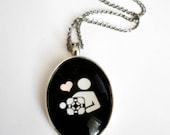 I Love My Cube Portal Cameo Necklace