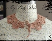 Crochet Necklace Crochet Collar Peter Pan Collar