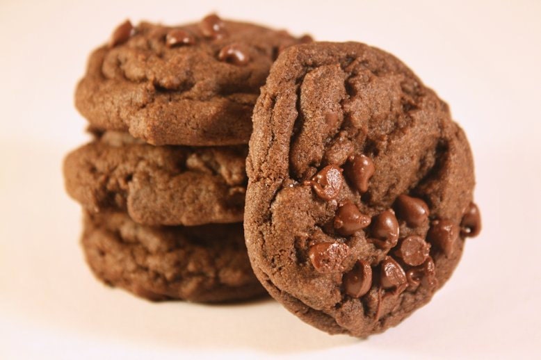 Two Dozen Double Fudge Cookies - Free Shipping -