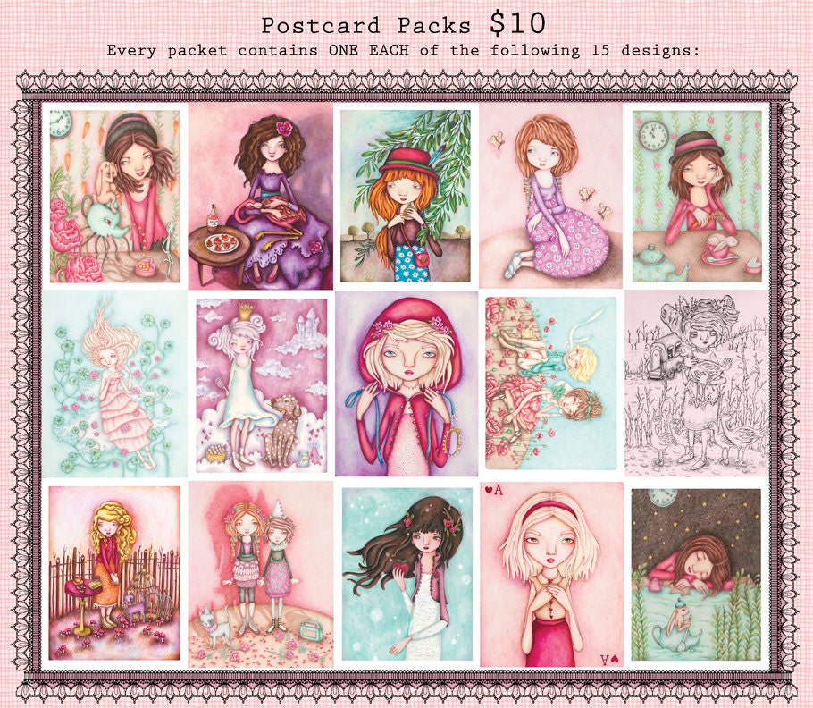 Set of 15 Art Postcards