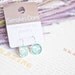 Blue sky hoop earrings - Autumn in the city collection - Free Worldwide Shipping - Gift for her under 25 USD