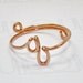 Personalized Initial Ring, 14k Rose Pink Gold Filled Wire