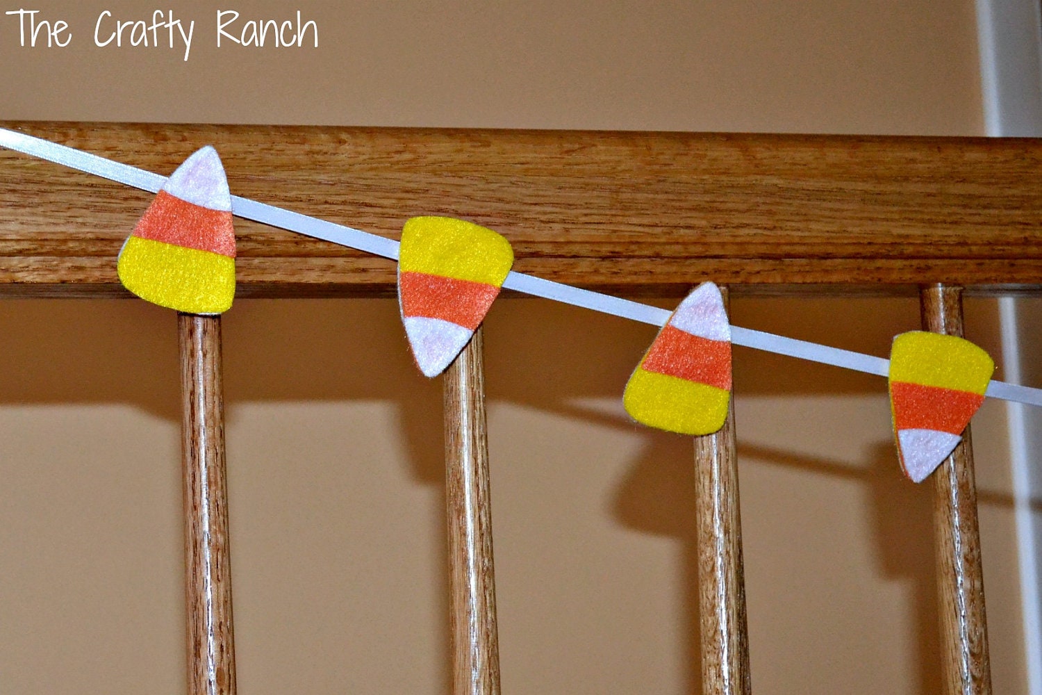 Halloween Garland - Mini Candy Corn Felt Banner