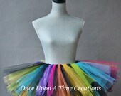 Rainbow Punk Rock TuTu - Girls Size 8 10 12 14 ...Birthday, Photo Prop, Dress Up, Costume, Gift