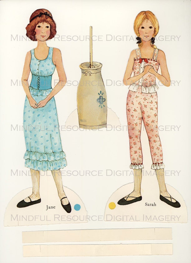 Printable Paperdolls Jane Austen Era Vintage Regency Colonial Era Fashion Paper Dolls 12 Dress Ensembles Digital Download Sheets