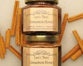Honey - Cinnamon Infused Honey 6 oz. Glass Jar from Lee the Beekeeper - Use as Tea, Spread, Topping, Home Remedy