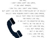 Cross Stitch Pattern -- Taken Sampler, internet meme cross stitch sampler