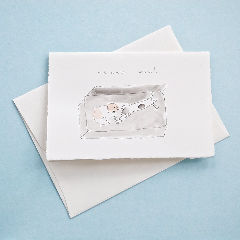 Thank You - Watercolor Greeting Card