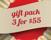3 Onesies for 55 dollars. Gift Pack - Handmade Baby Onesie Designs