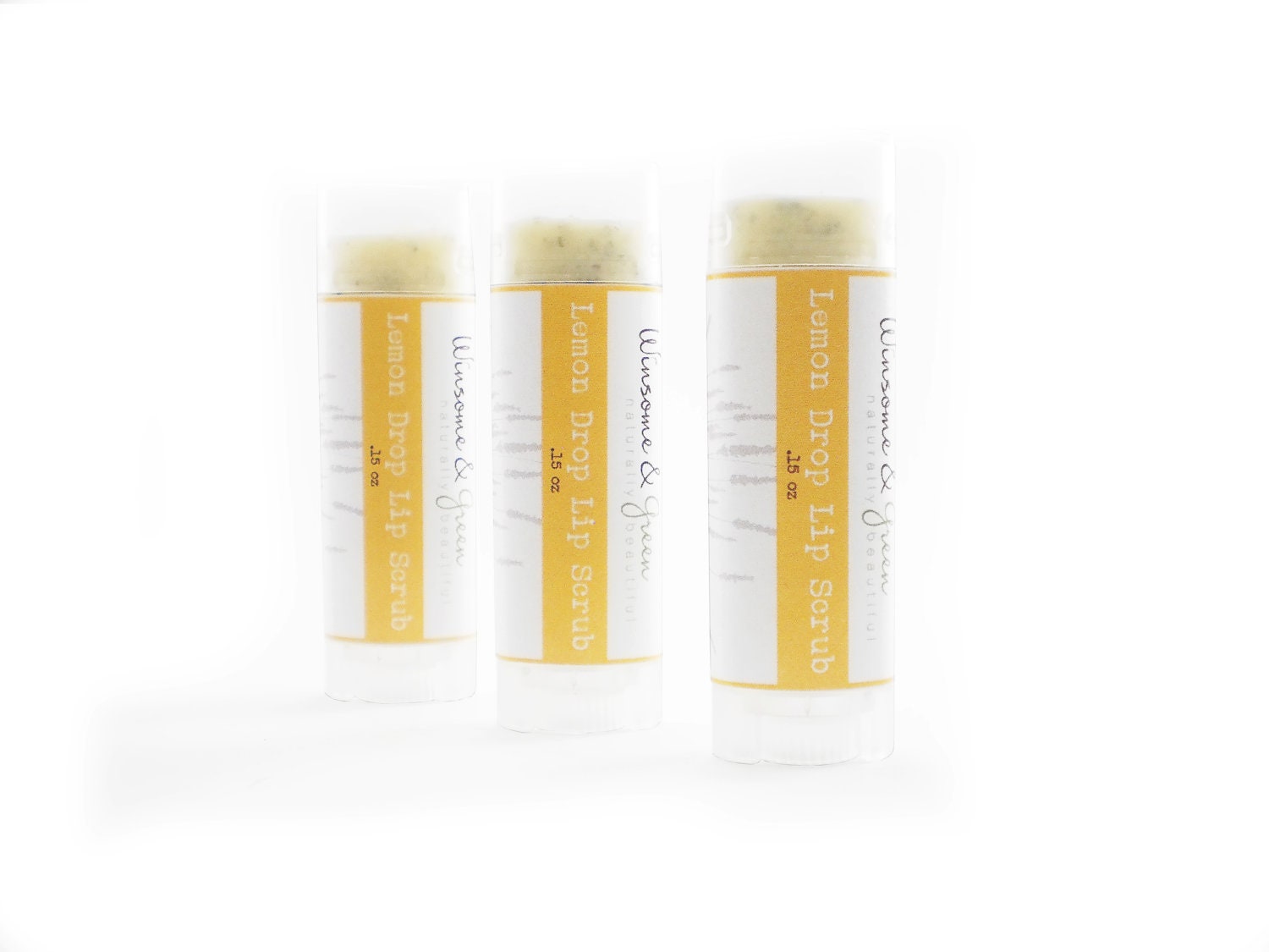 Lip Scrub in Lemon, Peppermint Lip Scrub, Exfoliating Lip Scrub, Beeswax Lip Scrub, Honey Lip Scrub, Natural Organic
