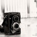 Vintage Camera photo, Twin-lens reflex, dreamy, 8x12 art photo, Prague, black and white, gift under 30, minimalist, home wall decor