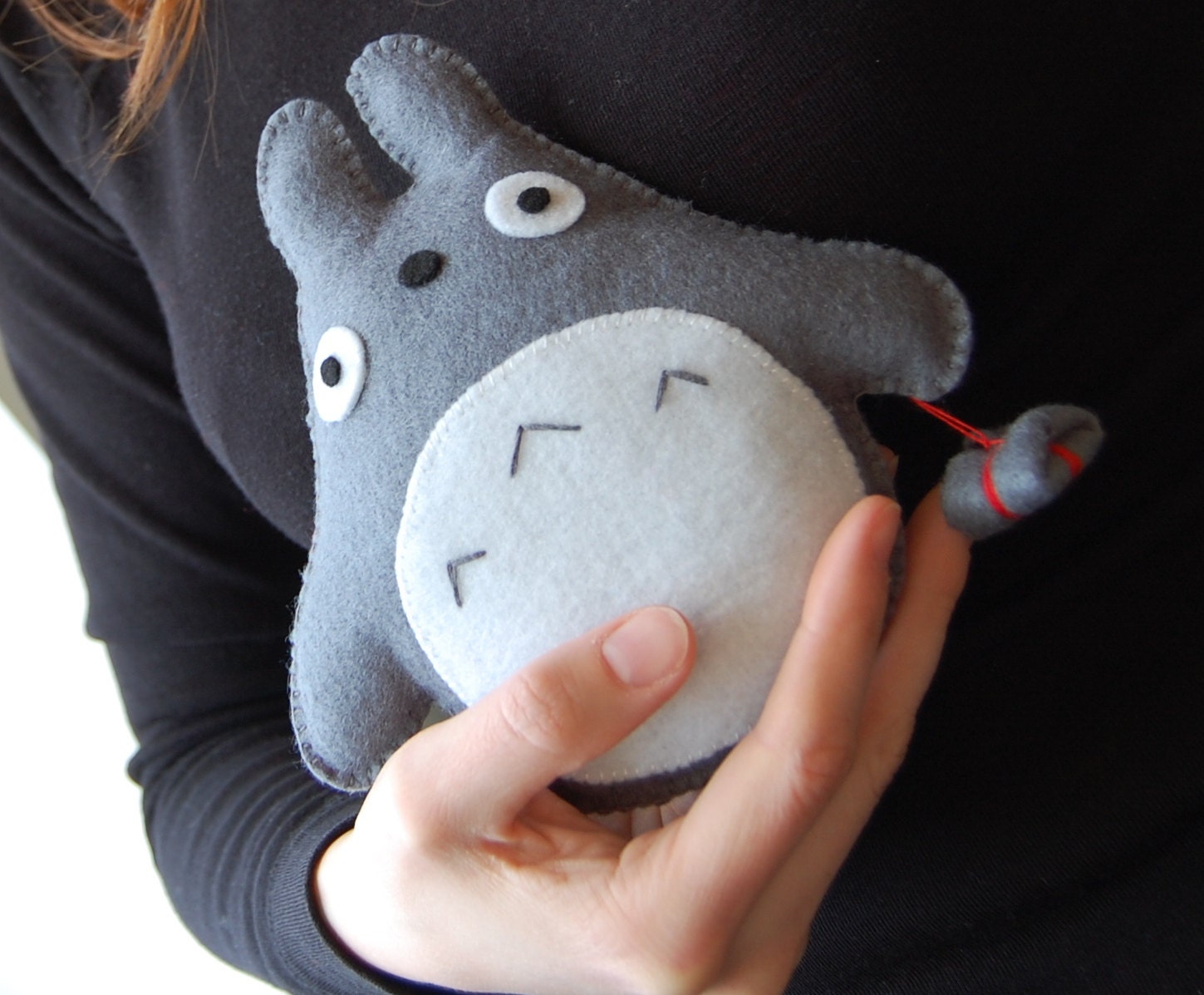 Handmade Totoro with a bundle unique gift for Totoro fans