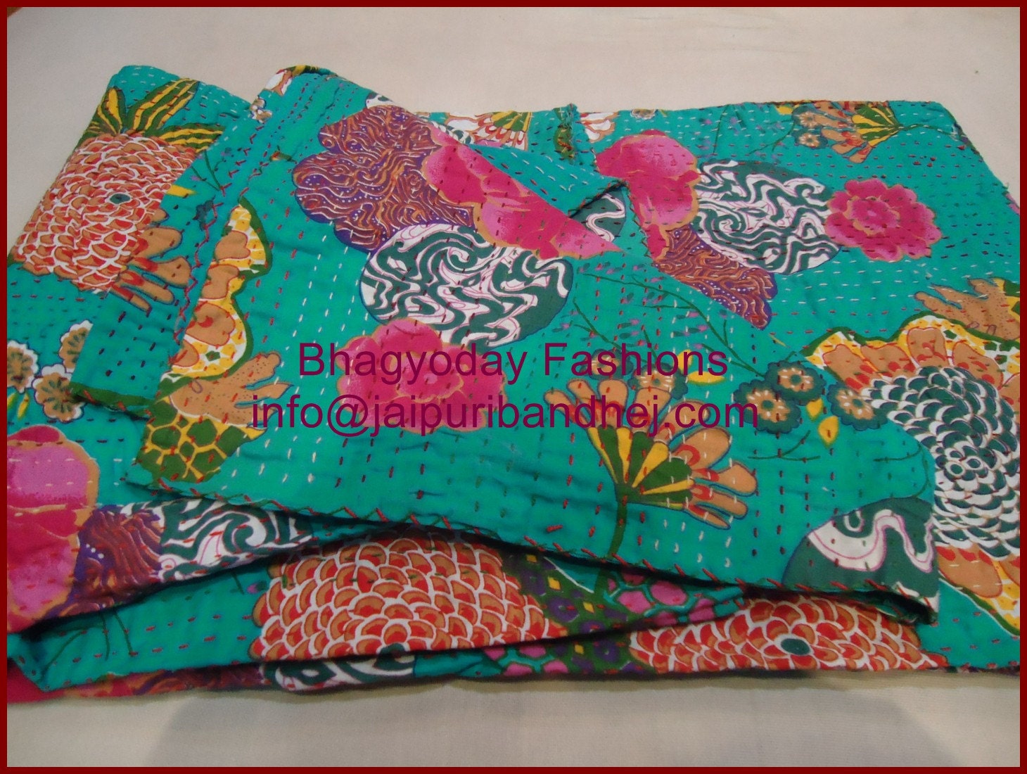 sari indian quilt/ Kantha Quilt Textile/ Kantha Nakshi Quilt/ Embroidery Bed cover/ Thread Work Ralli,king size quilt