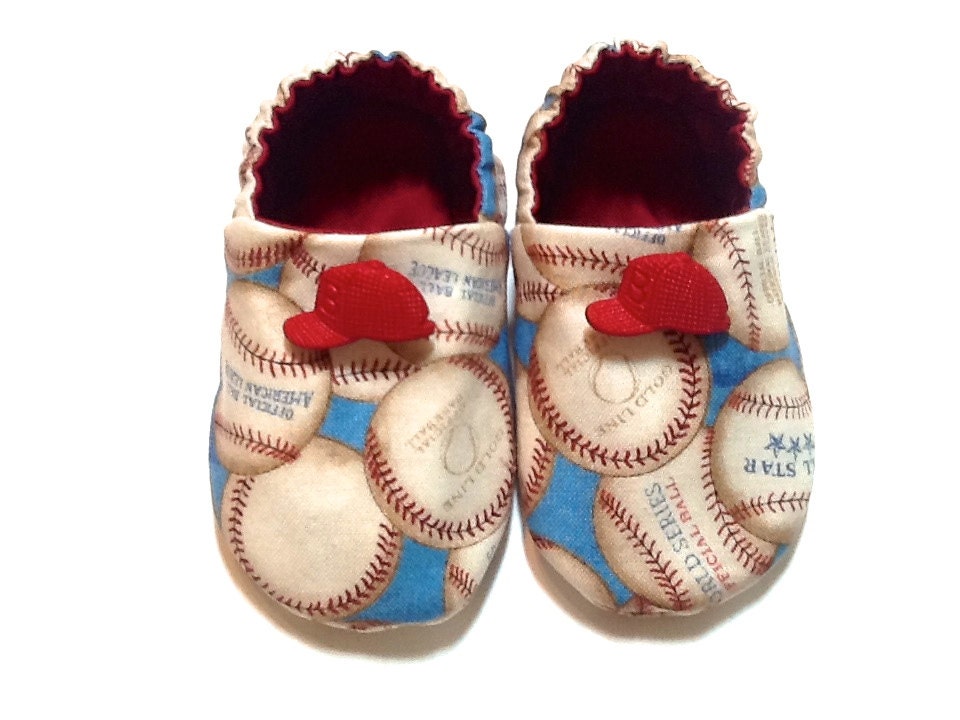 Baseball Baby Boy Shoes with Baseball Caps