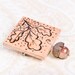 Woodland Oak Leaves and Acorn Wooden Brooch - Pyrography Eco Jewelry