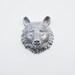 The Hector - 1 Chrome Mini Resin Bear Head- Resin White Faux Taxidermy- Chic & Trendy