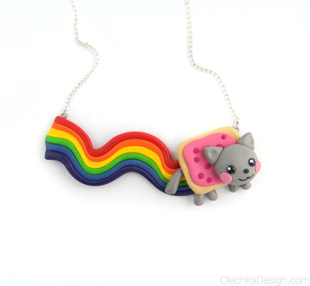 Geek Nyan Cat Necklace