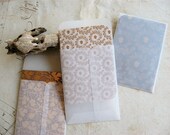 Woodland Acorn Print Mini Note Card Set of 6 with Vellum Envelopes