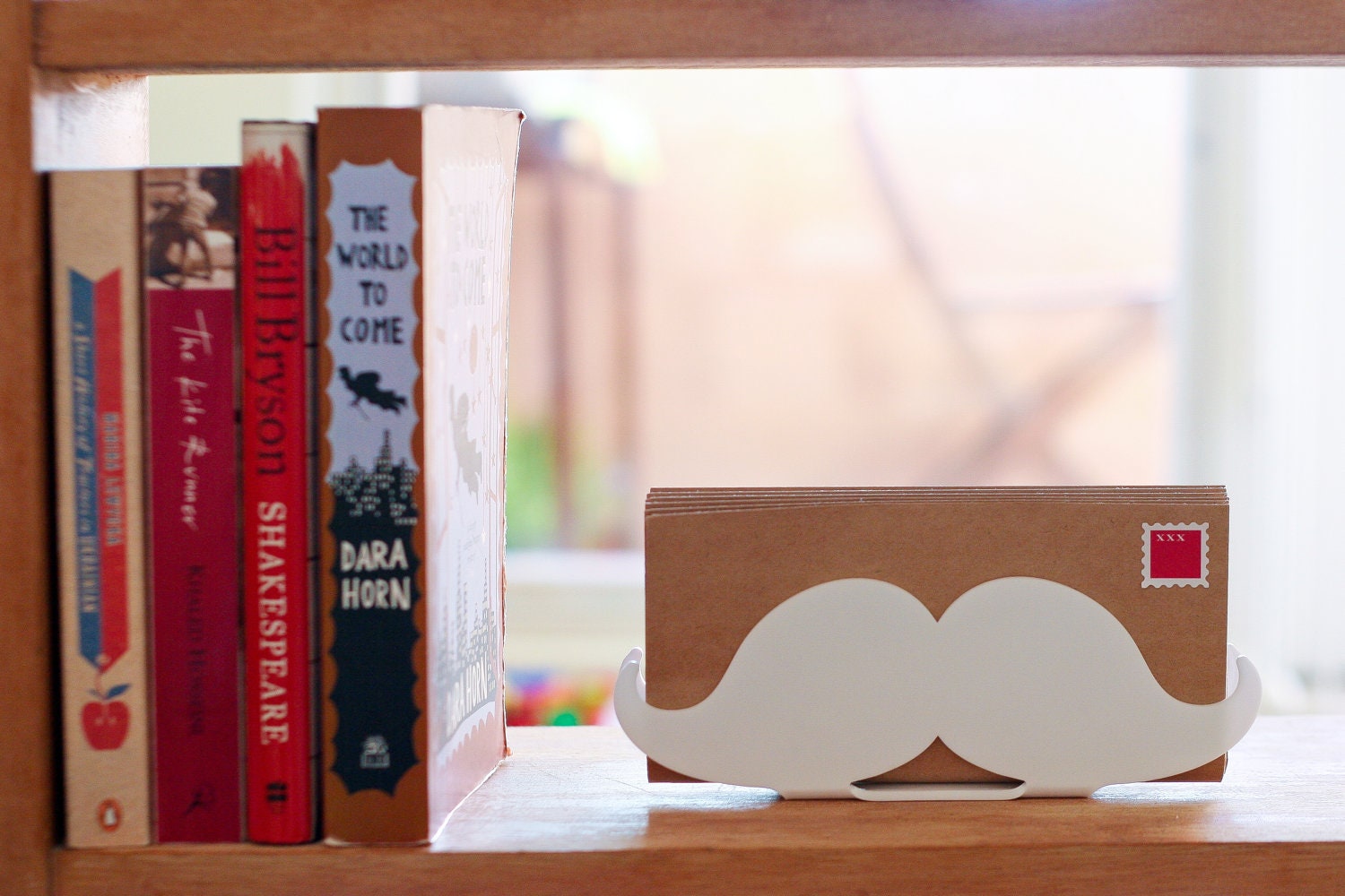 Letter Organizer, Letter Holder, Envelope Holder, Mustache Gift, Moustache Gift, Desk Accessories, Home Organizer, Australia