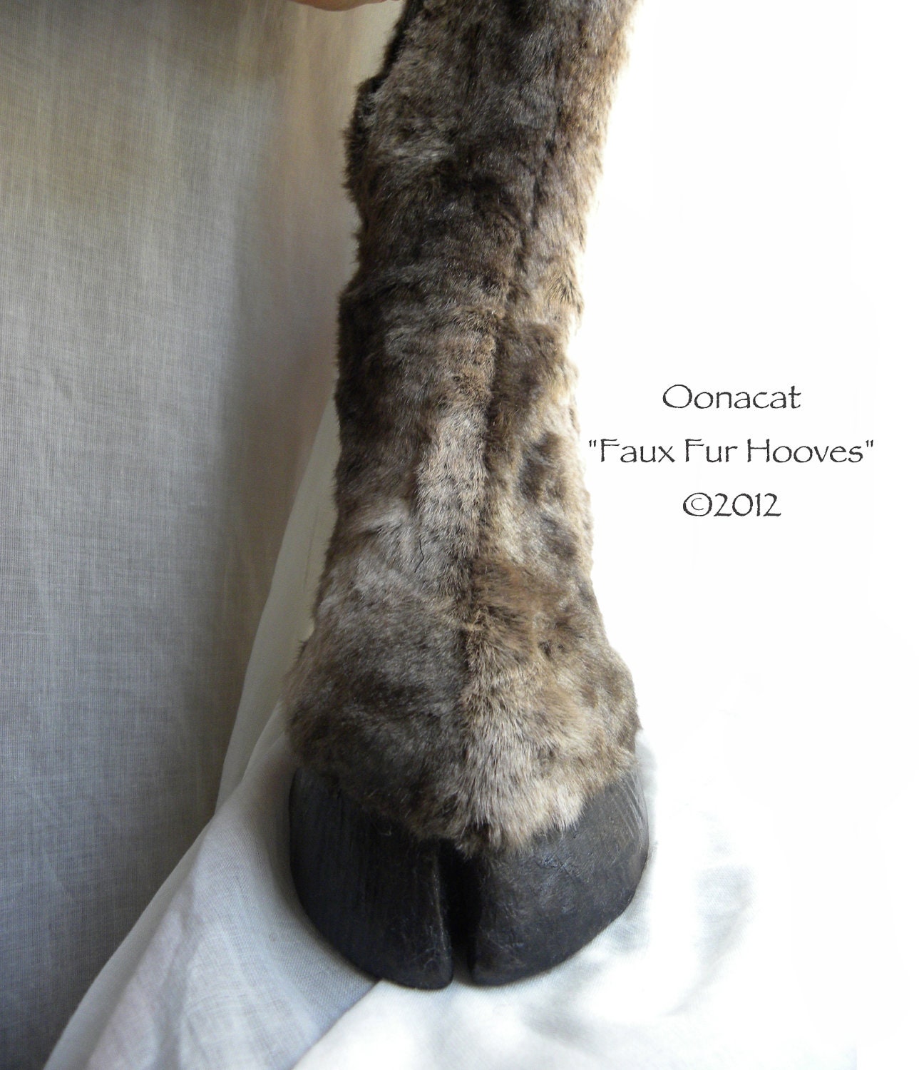 Heelless Hooves for Costume  - Faux Fur Hooves - Custom Made Boots to Order