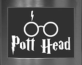 Harry Potter inspired "Pott Head" vinyl decal - Car decal - Harry Potter decal - Deathly Hallows decal