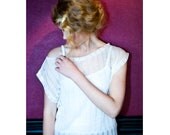 Sale 30% off - Feather - Light weight versatile linen and viscose shirt in cream / white / beige, layer, see through, sheer, airy