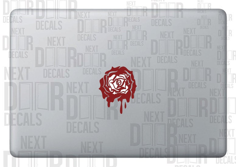 Alice in Wonderland Inspired "Painting the White Roses Red" Apple Macbook Laptop Sticker Decal