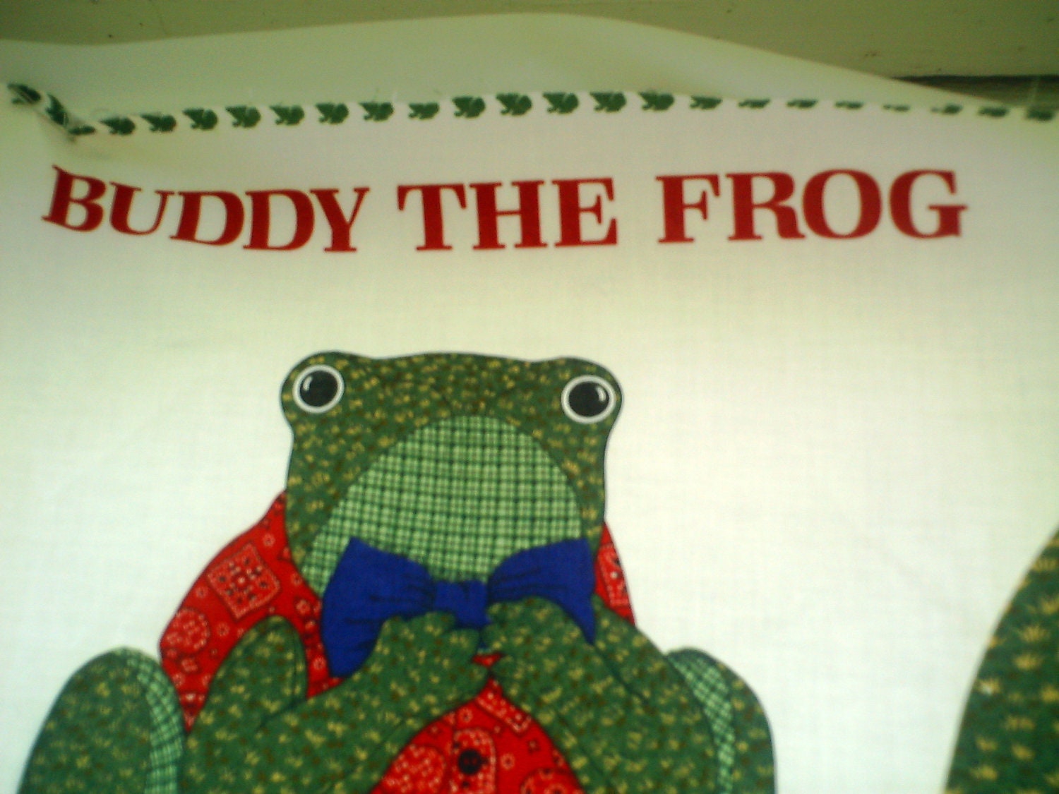 Ready-to-Make Buddy the Frog for a child