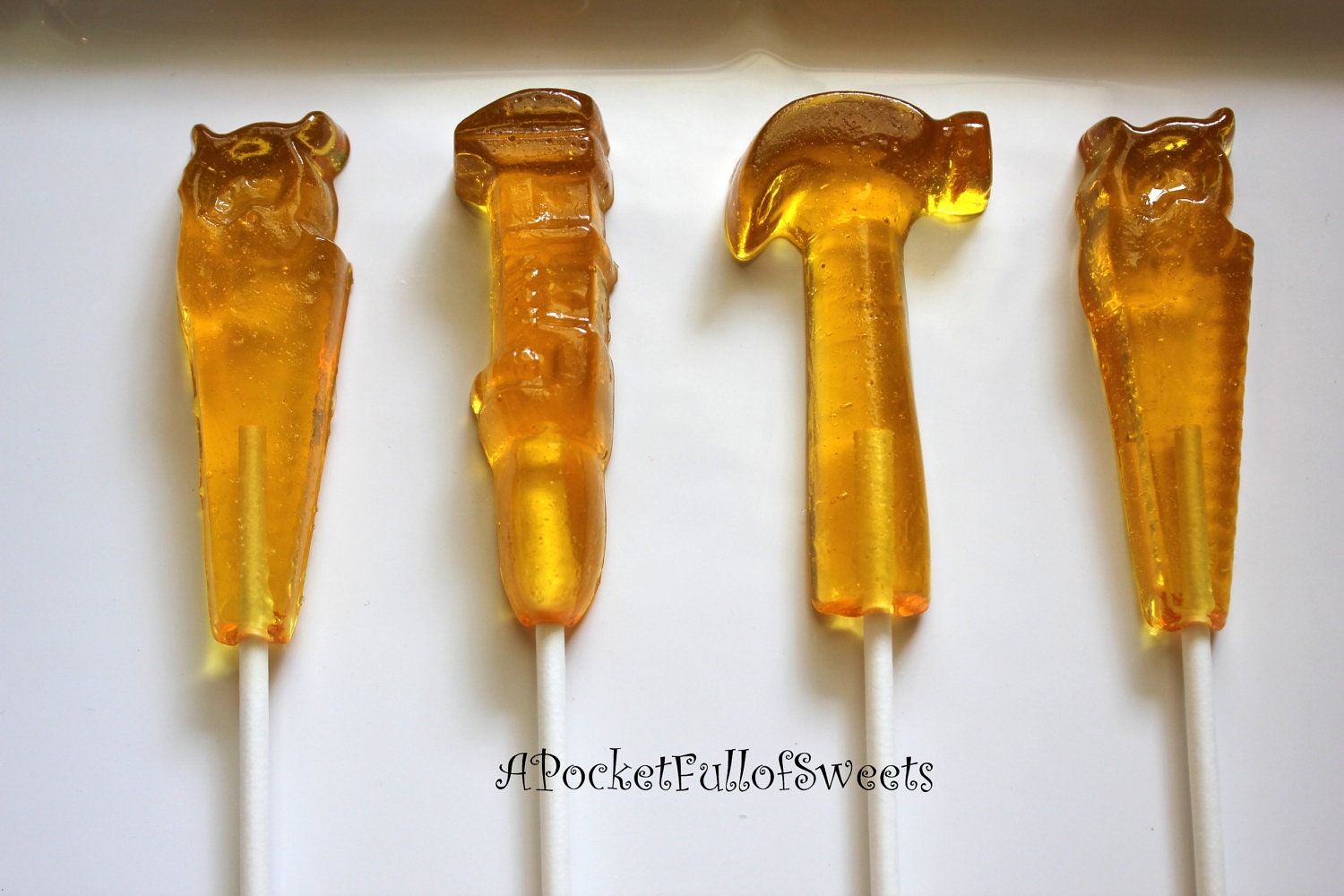 GIFTS For Dad TOOLS Barley Sugar Hard Candy Lollipops Party Favors Bob The Builder Party