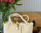 CUTE LITTLE PURSE from upcycled wool - Cream