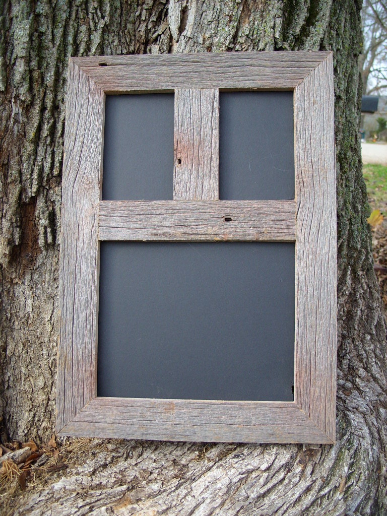 Weathered Rustic Reclaimed Barnwood Barn Photo Picture Collage Multi Frame 8x10 & 4x6  W/Glass