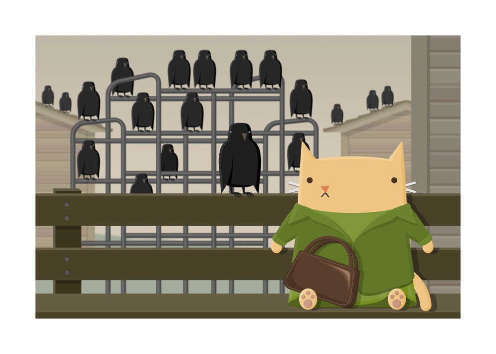 MovieCat - The Birds - 5 x 7