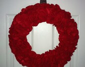 Felt Ruffle Wreath, perfect gift or statement piece for your home