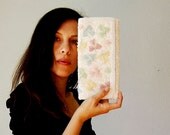 vintage BEADED clutch / 1970s pastel PEARL evening bag