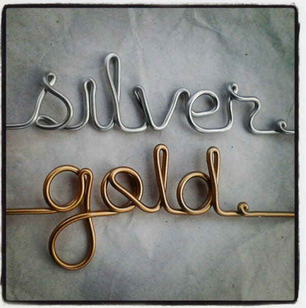 Gold Writing on Wedding Hanger Personalized Custom Bridal Hanger GOLD Lettering