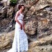 Feathered Corset Gown / Made to order