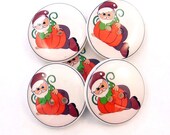 Fall Pumpkin Gnome Buttons. 5 Handmade buttons. Fall buttons for sewing or knitting.