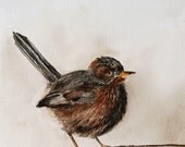 Pen and ink Bird Wall art bird PRINT Bird Print Bird art Print watercolor painting bird illustration Woodland Art print home decor 8x10 draw