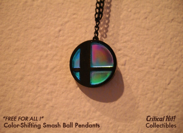 Color Shifting Smash Ball - video game jewelry nerd gifts yoshi zelda mario super smash bros