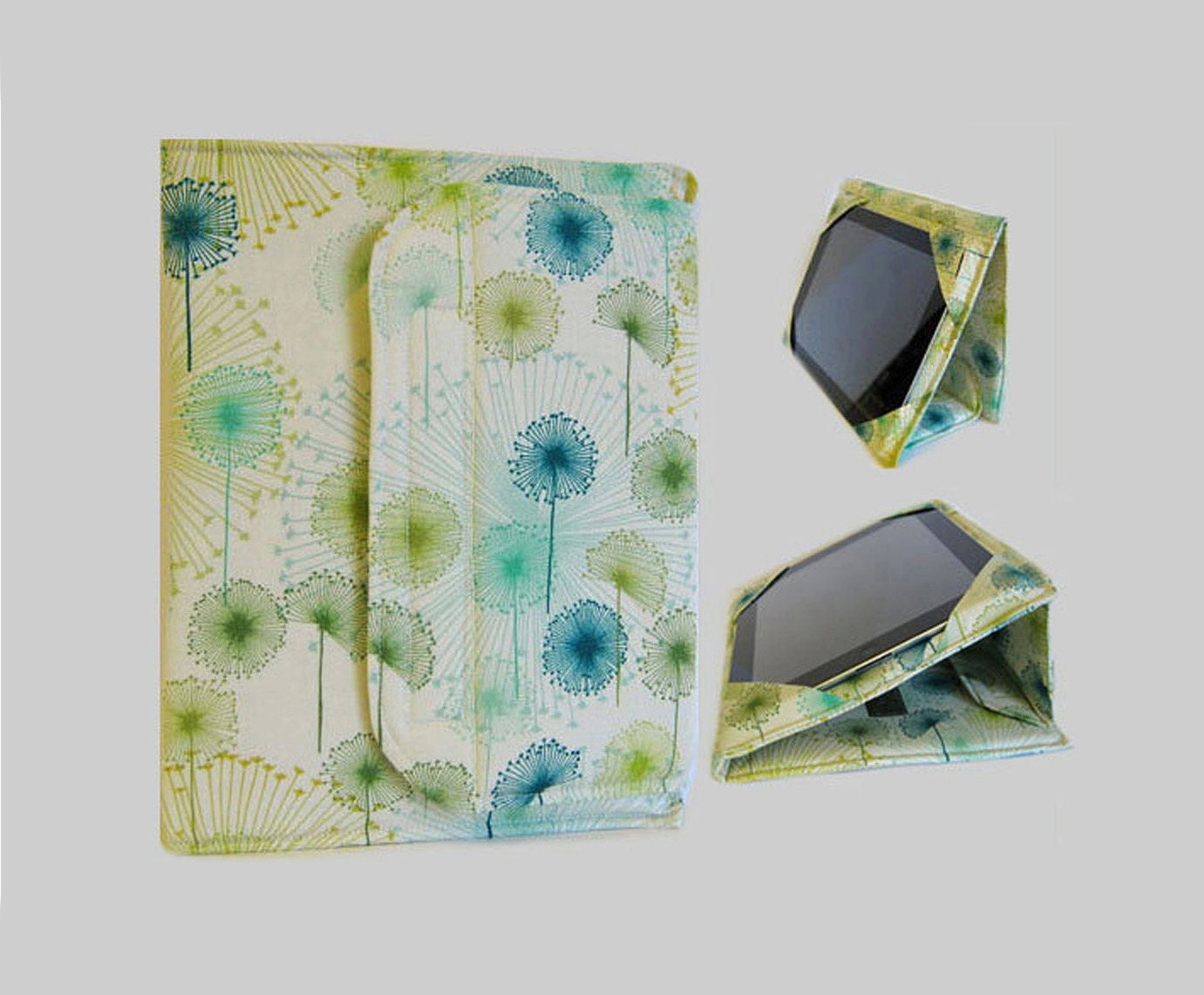 SALE iPad Cover Hardcover iPad Case iPad Mini Cover iPad MIni Case Custom iPad iPad 2 iPad 3 iPad 4 Cover Green Dandelion