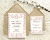 Buchanan Ornate 1920s Gate Art Deco Wedding Invitations - Deposit