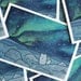Northern Lights Card Set with Arctic Fox