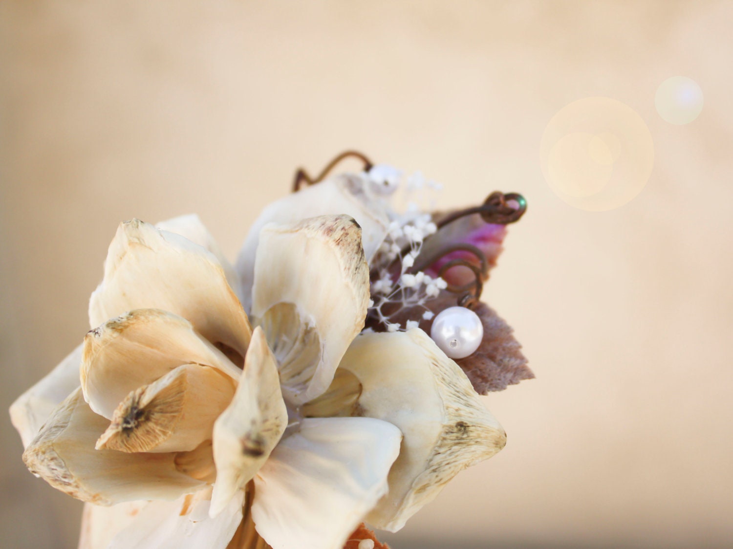autumn bridal hair comb, autumn harvest, pinecone flower, bridal headband, Autumn Rose