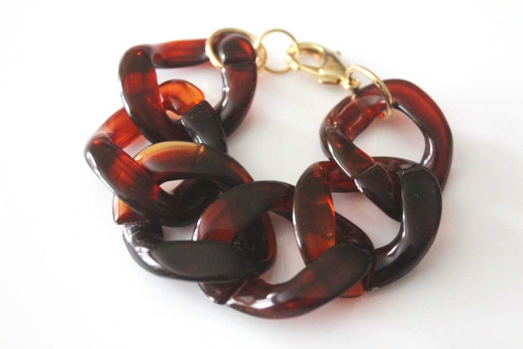 Tortoise Shell Link Bracelet