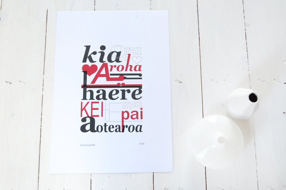 Kia Ora Limited Edition Digital Print